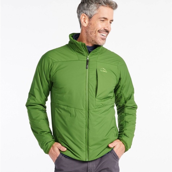 LL Bean Men’s Stretch Packaway Jacket (L LONG in subtle two-toned blue) - Picture 6 of 10